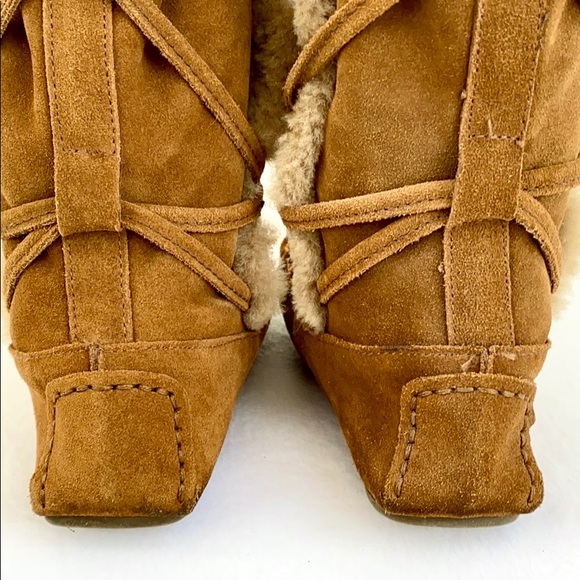 J. Crew Cordova Shearling Boots Worn Once! 7 - Picture 5 of 8